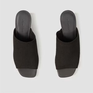 New Everlane The Glove Mule in ReKnit Black Size 8